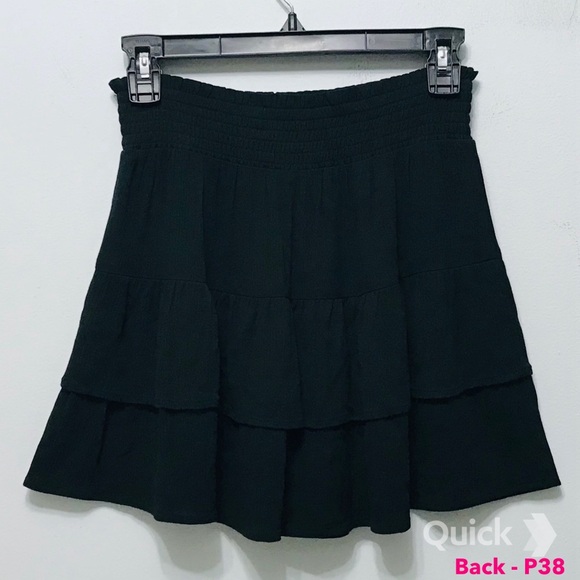 S - New Joe B Sage Elastic-Waist Mini Skirt - Picture 4 of 11